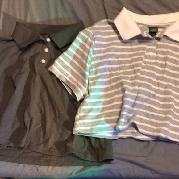 BUNDLE!!! TWO cropped polo shirts! - Picture 3 of 4
